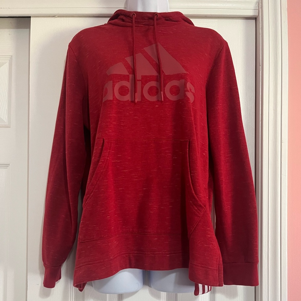 adidas Red Hoodie Sweatshirt